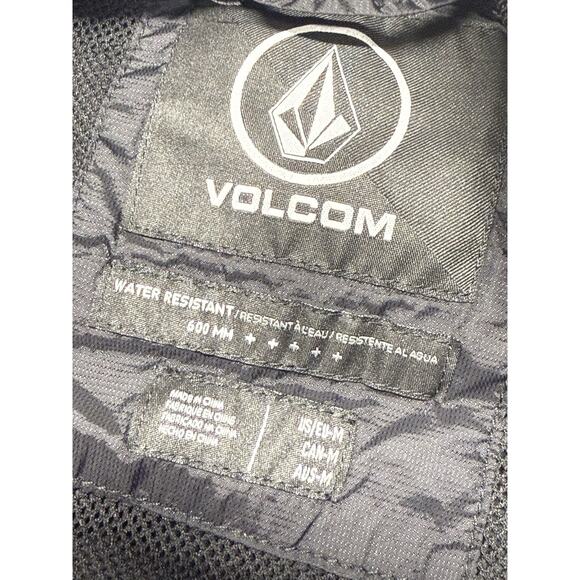 Volcom Windbreaker Jacket Medium Black/Camo x Cheetah Water-Resistant Hood 600MM - Picture 11 of 13